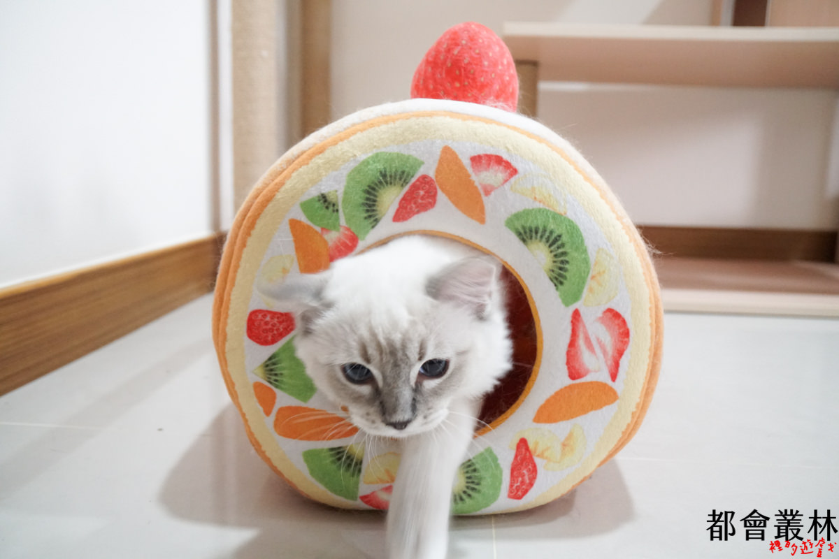 【貓床貓屋】日本 Felissimo 貓部｜貓咪水果塔床｜水果蛋糕捲貓屋